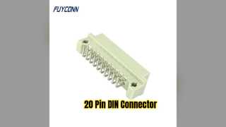 DIN 41612 20-pins haakse connector