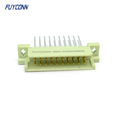 13 mm mannelijke DIN41612 connector 2 rijen 20 pin verticale eindpunten Eurocard connector