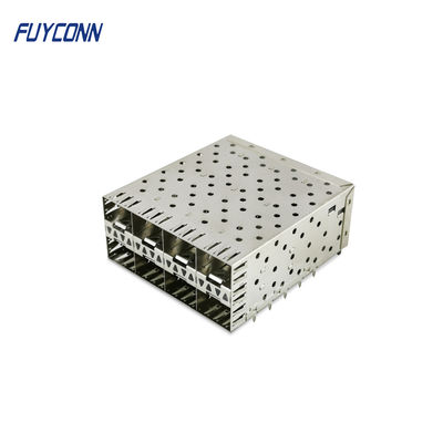 2x4 Port Female SFP Connector 160 Pin with Light Pipe