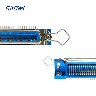 De Rechte hoek Centronics 36 Pin Connector 2.16mm van PCB Hoogte met Borgtochtslot