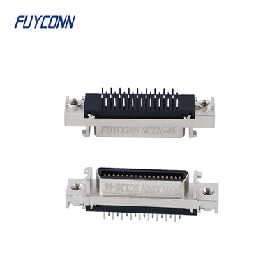 Mini D Ribbon MDR PCB Rechte Vrouwelijke SCSI Connector 36pin Met Zink Alloy Shell