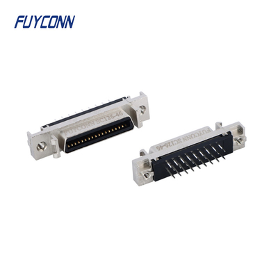 Mini D Ribbon MDR PCB Rechte Vrouwelijke SCSI Connector 36pin Met Zink Alloy Shell