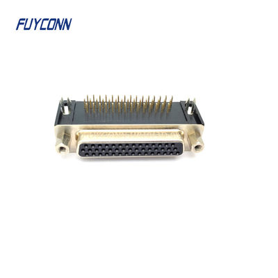 High Density Right Angle PCB D-SUB Connector 15 / 26 / 44 / 62 Pin Vrouwelijke DB Connector