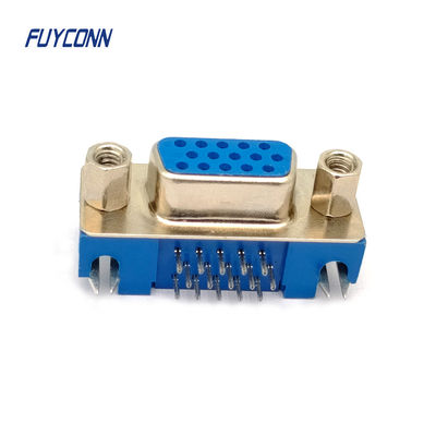 15 pin high density D-sub connectors rechthoek pcb vrouwelijk HD DB connector