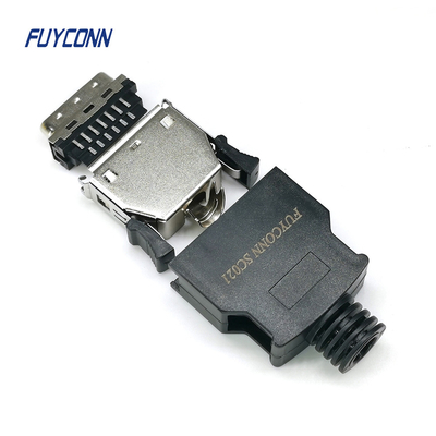 26 pin MDR Connector Vrouwelijk / Mannelijk 1.27 mm Messing Goudgeplatte SCSI Connector