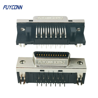 26 pin MDR Connector Vrouwelijk / Mannelijk 1.27 mm Messing Goudgeplatte SCSI Connector