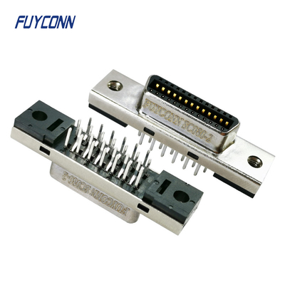 26 pin MDR Connector Vrouwelijk / Mannelijk 1.27 mm Messing Goudgeplatte SCSI Connector
