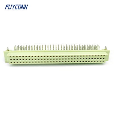 Hoekige DIN 41612 connector 3 rijen 96Pin PCB Vrouwelijke 396 DIN41612 connector