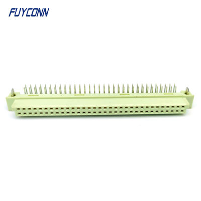 Hoek DIN41612 Vrouwelijke connector 2 rijen 64Pin 264 DIN 41612 PCB connector