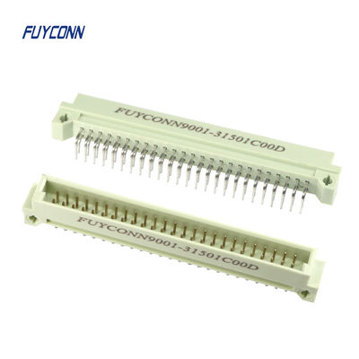64P rechthoekige PCB DIN 41612 connector, 2 rijen mannelijke Eurocard connector