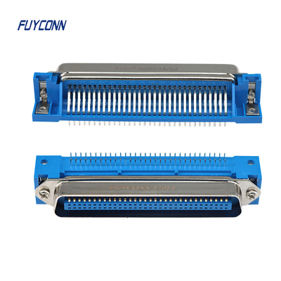 ONDERDOMPELINGScontactdoos 64 Pin Mini Centronics Connector Male-de Rechte hoek van PCB