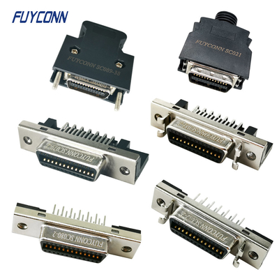 26 pin MDR Connector Vrouwelijk / Mannelijk 1.27 mm Messing Goudgeplatte SCSI Connector