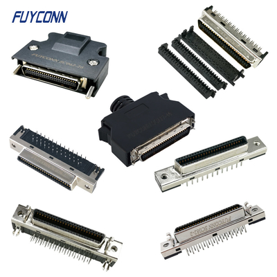 SCSI MDR Connector PCB Solder Cup IDC Crimp 1,27 mm 50pin Connector China