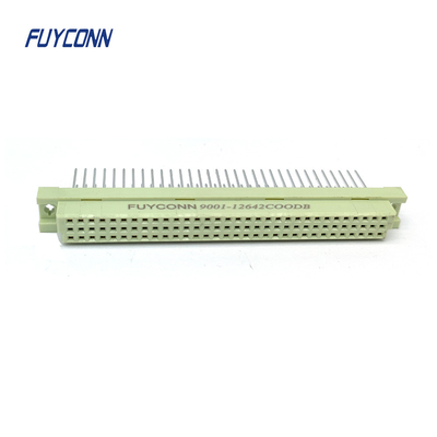 25 mm DIN41612 connector 3 rijen 64 pin vrouwelijke rechte PCB 364 DIN 41612 connector