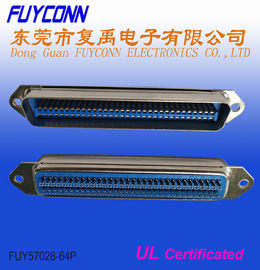 PBT 64 Pin Centronics Connector, Soldeersel Mannelijke DDK Schakelaar Verklaarde UL