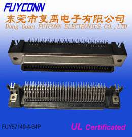 64 Pin Centronic Male Right Angle-de Schakelaar van PCB met Boardlock