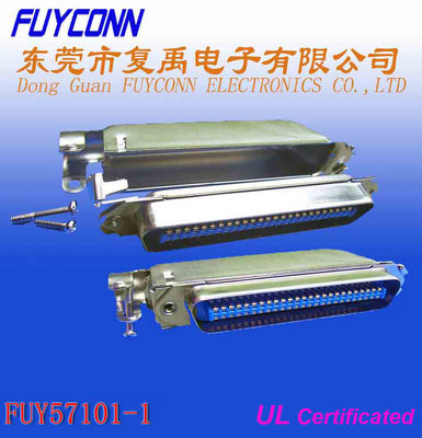 DDK-Soldeersel 50 Pin Centronic Ribbon Cable Connector met Metaaldekking