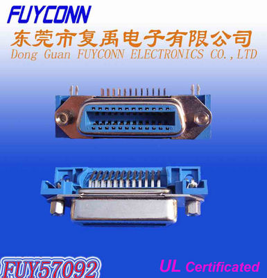 Schakelaar van de Rechte hoek de Vrouwelijke Champ van 14 24 36 50 Pin Centronic-PCB met de lenteklink