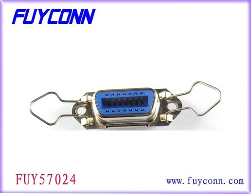 2.16mm pikzwarte/Blauwe 50 Pin Centronic Solder Female Connector met Borgtochtklem