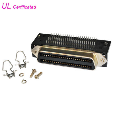 Amphenol 957 Rechte hoek 2.16mm van 100 Pin Centronic Female Connector-PCB hoogte voor PCB-Raad