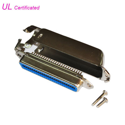 57 CN Reeksen Vrouwelijke 50 Pin Centronics Connector Solder Type met de Uitgang van de 90 Graadkabel