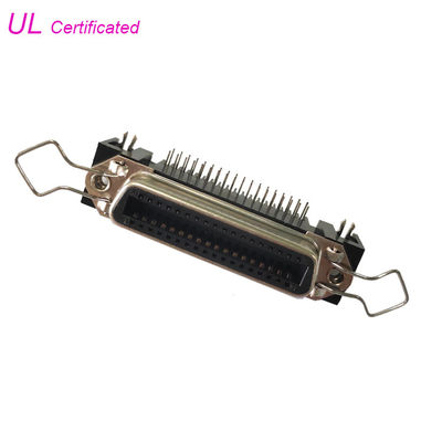 Schakelaar van de de Rechte hoek de Vrouwelijke Vergaarbak van 14 24 36 50 Pin Centronic-PCB met Borgtochtklem en Raadsslot