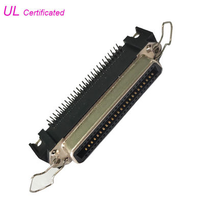 50 Pin Centronic Right Angle-de Vrouwelijke Printer Connector van PCB met Borgtochtklem