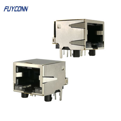 1 haven 1x8P 8 Pin Right Angle-de Vrouwelijke RJ45 Modulaire Schakelaar van PCB