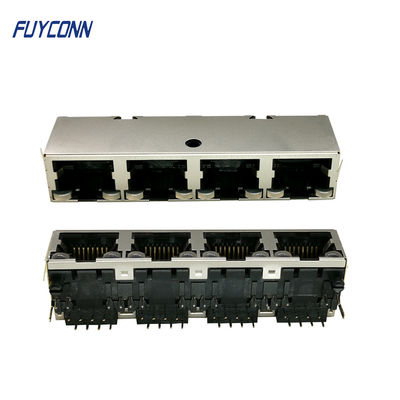 1x4 havens 4*8P 32 Pin Female Socket-PCB RJ45 Modulair Jack Connector
