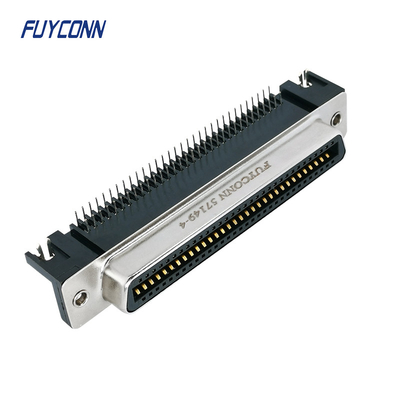 Rechte hoekpcb Vrouwelijke DDK Amphenol Centronics 64 Pin Connector